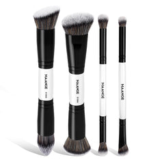 MAANGE four-piece brush set dual-ended collection for versatile makeup application