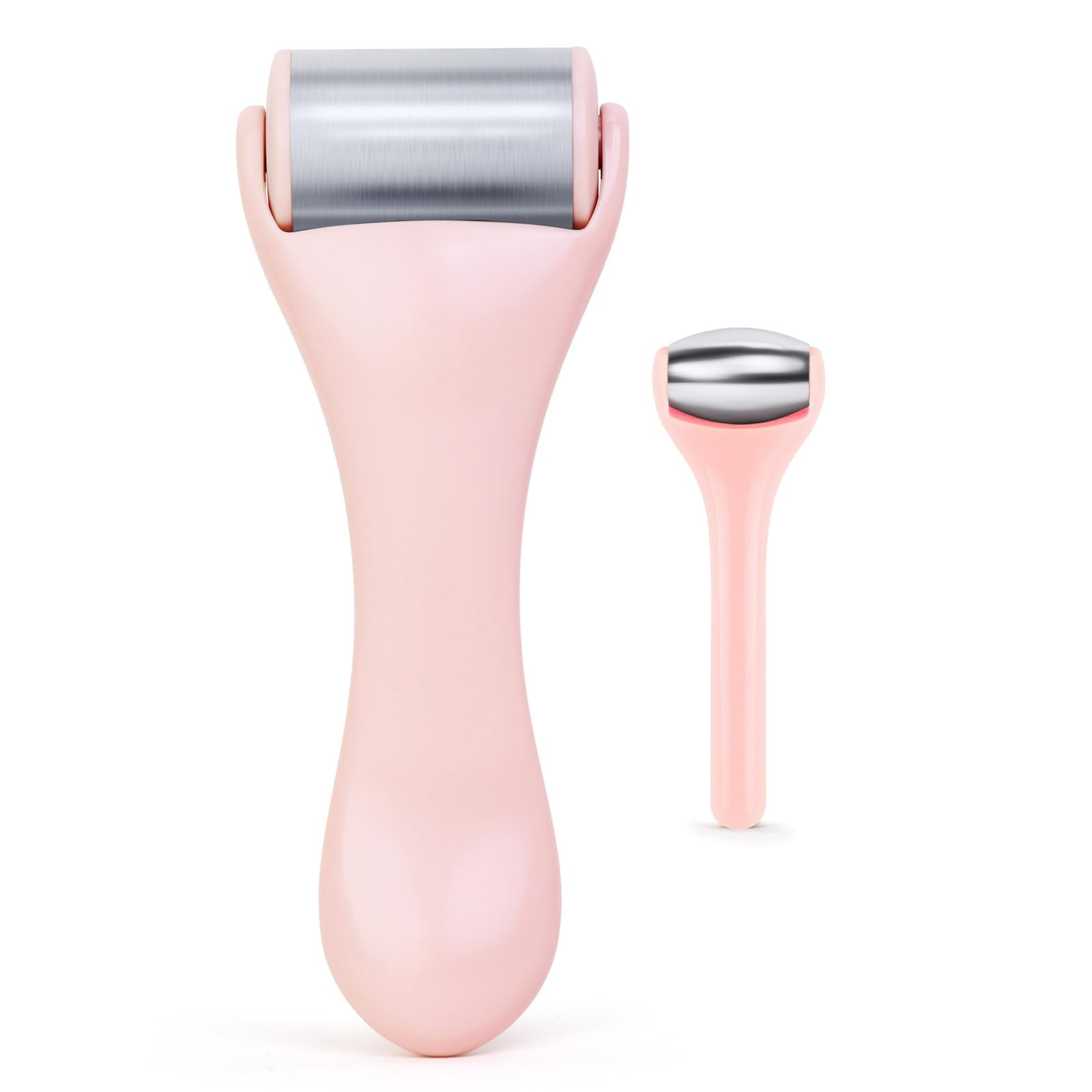 MAANGE ice-face-roller pink large eases puffiness and smooths skin with cooling massage.