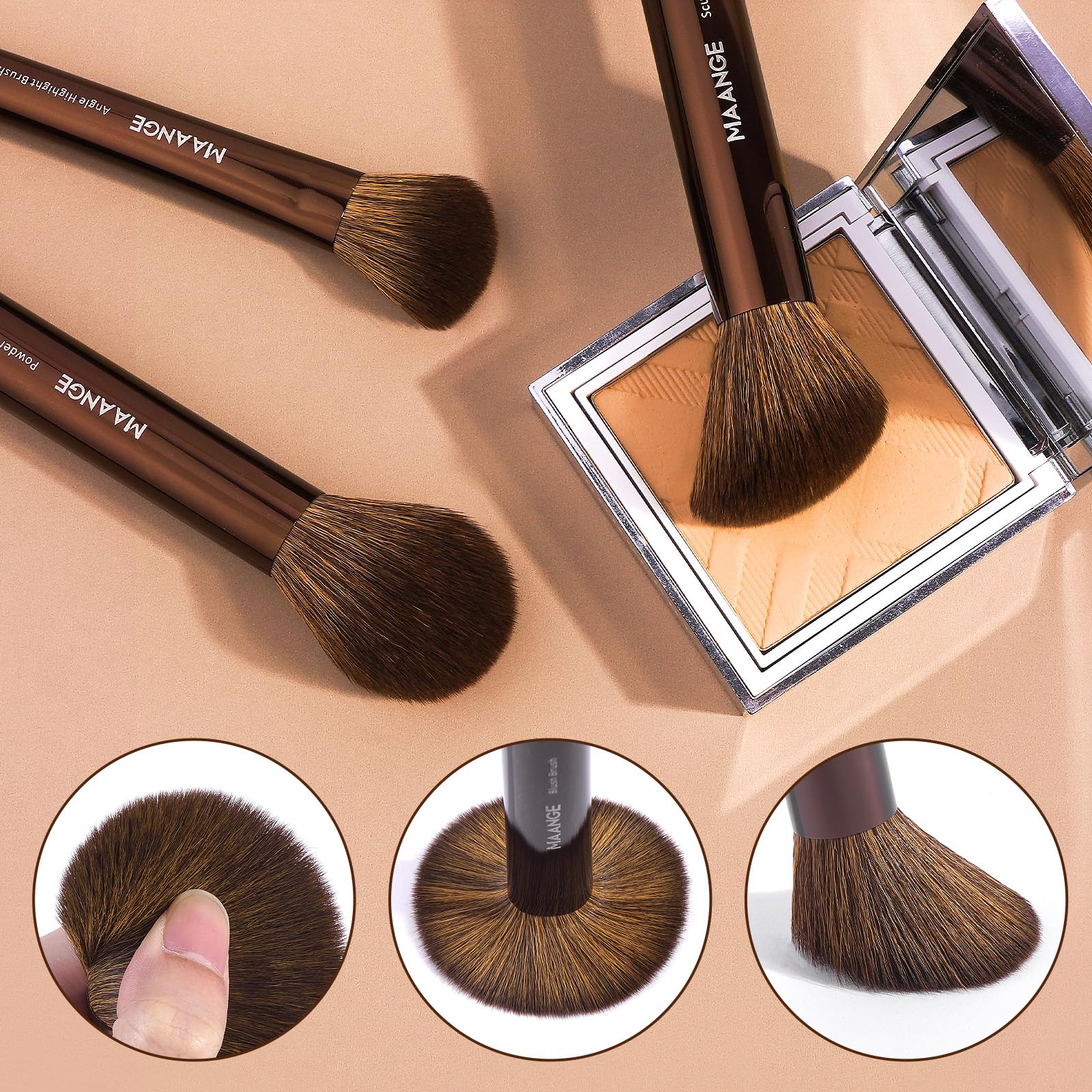 MAANGE lip brush for defined lips and precise application.