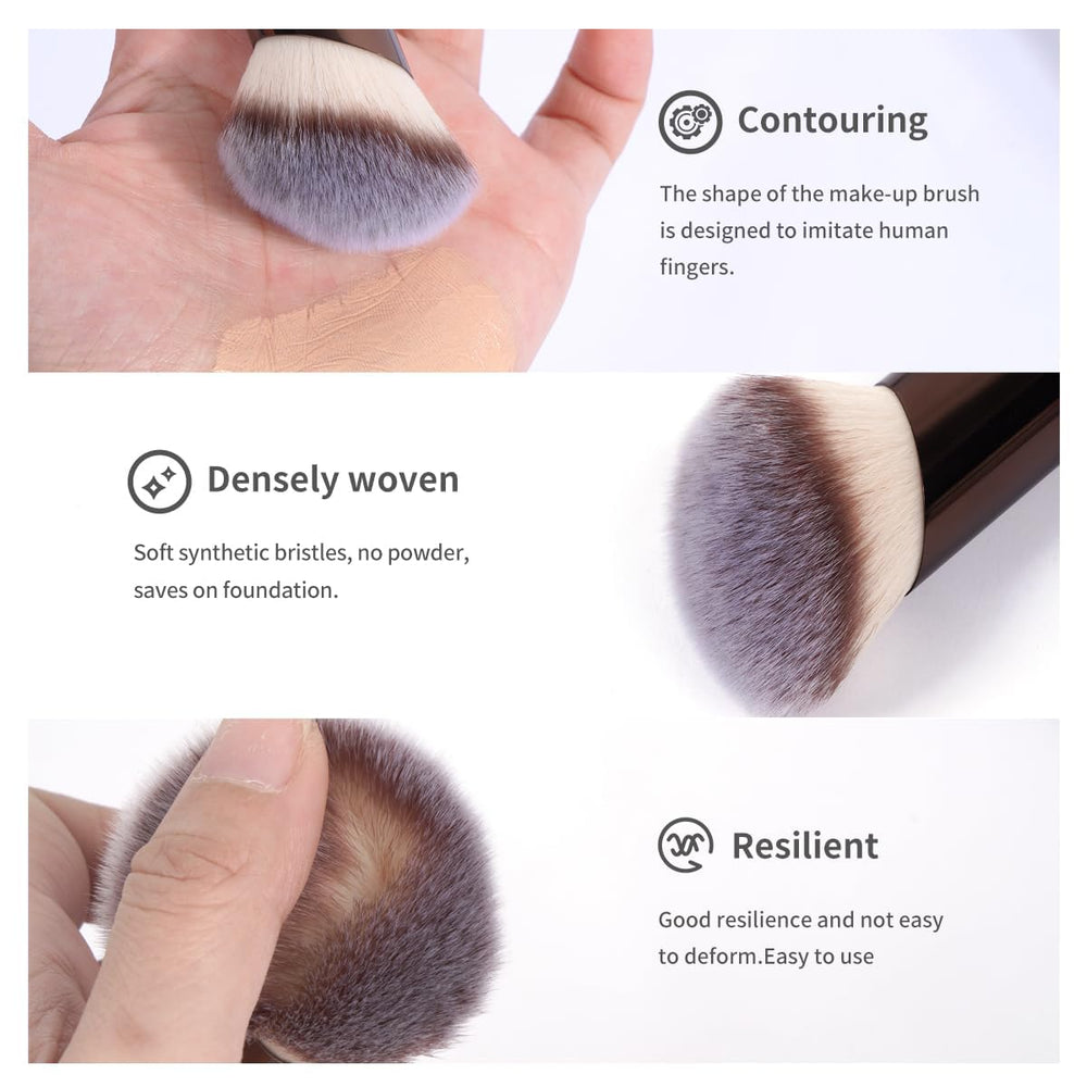 MAANGE liquid foundation brush delivers streak-free coverage on cream formulas.