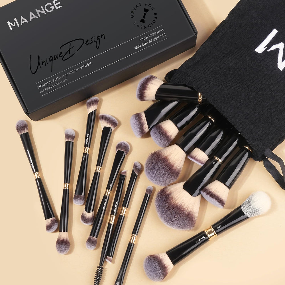 MAANGE dresser-display setup ready-to-use makeup brush kit