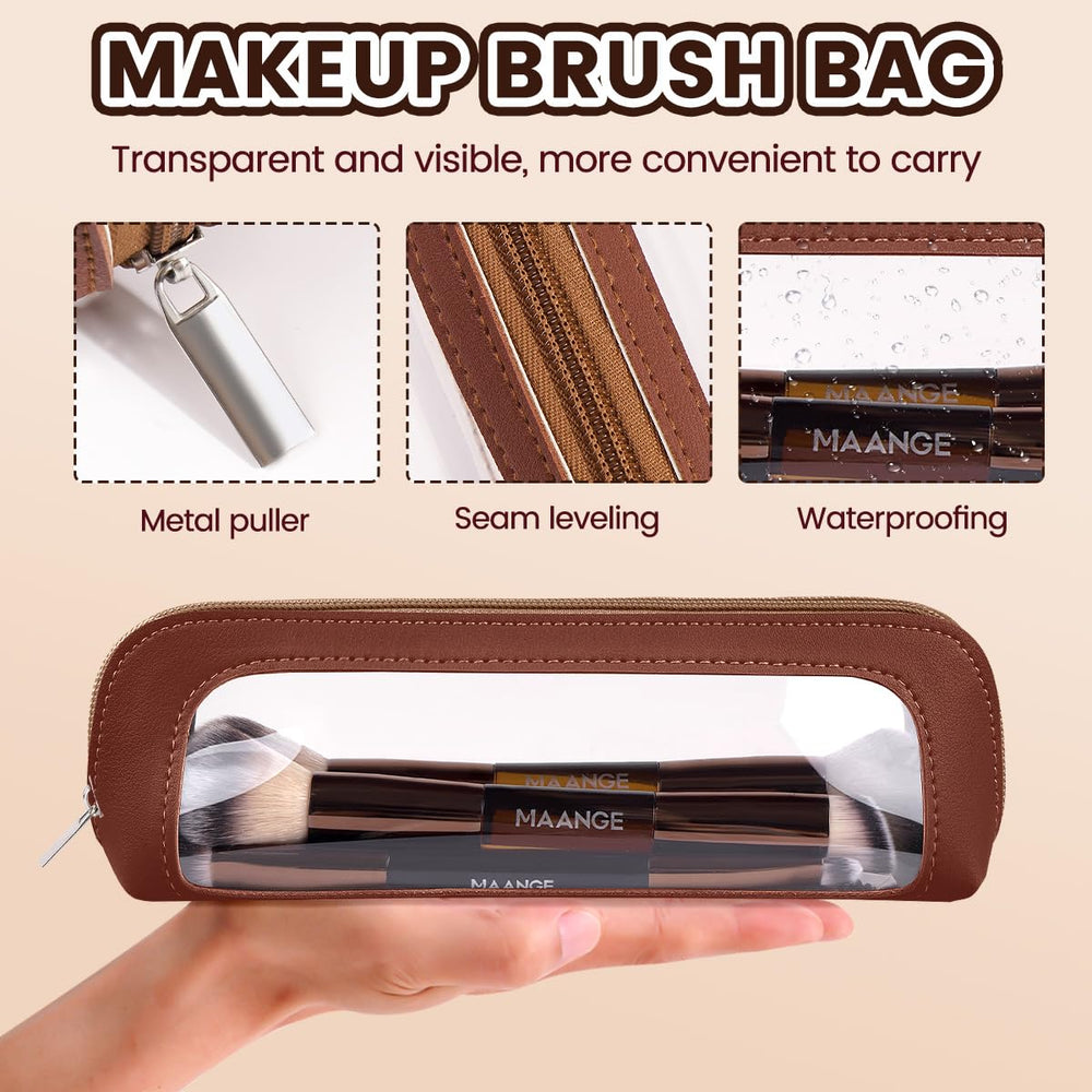 MAANGE brushes feature soft synthetic bristles for gentle, versatile use
