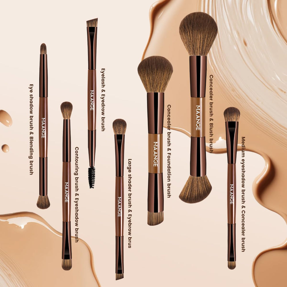 MAANGE soft synthetic bristles are gentle on sensitive skin for smooth application