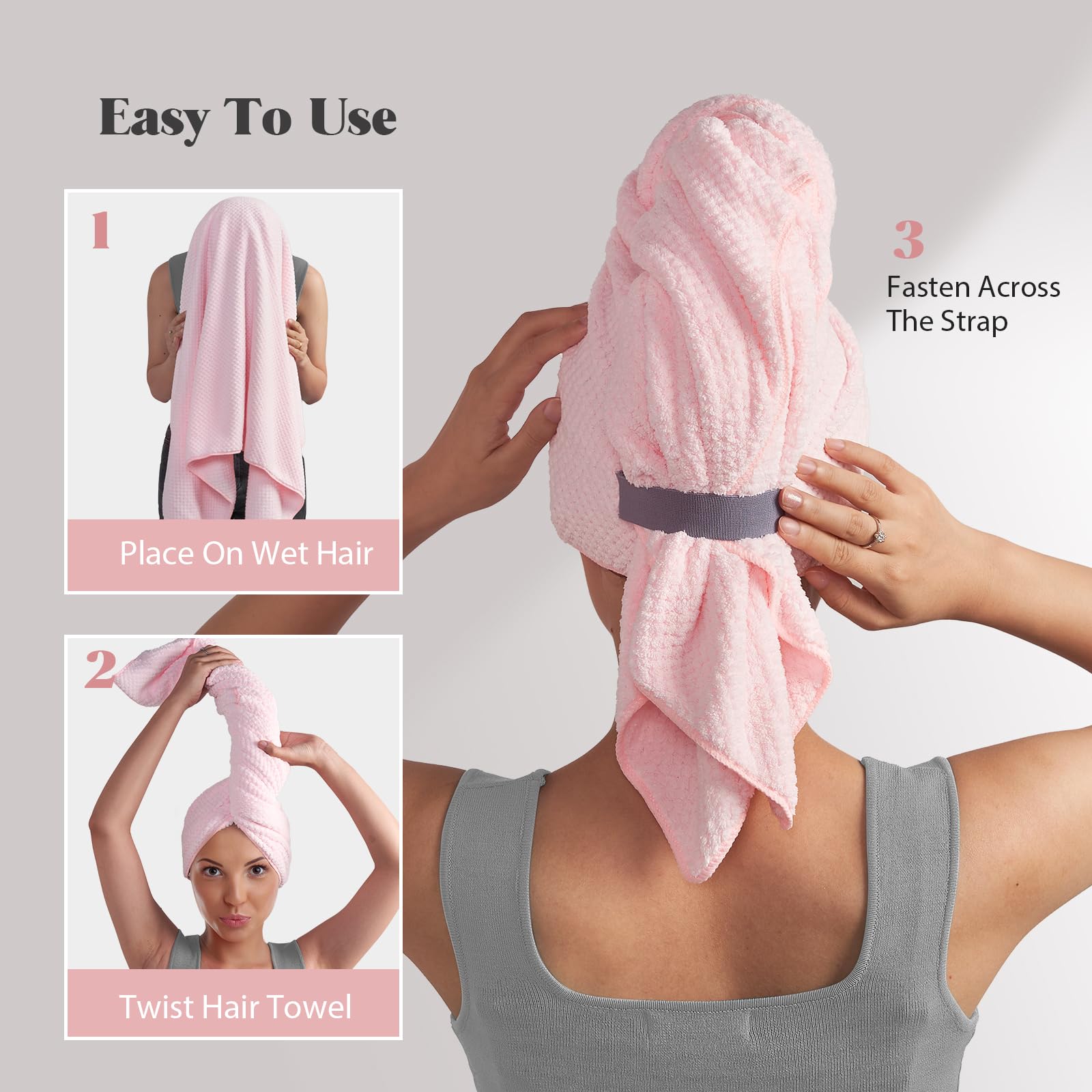 MABAO durability test image implies long-lasting towel after many washes.