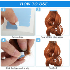 Mabor pre-cut hair extension tape for quick application
