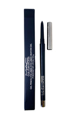 MAC Colour Excess Gel Pencil Eye Liner Glide Or Die swatch with ultra-pigment and waterproof wear.