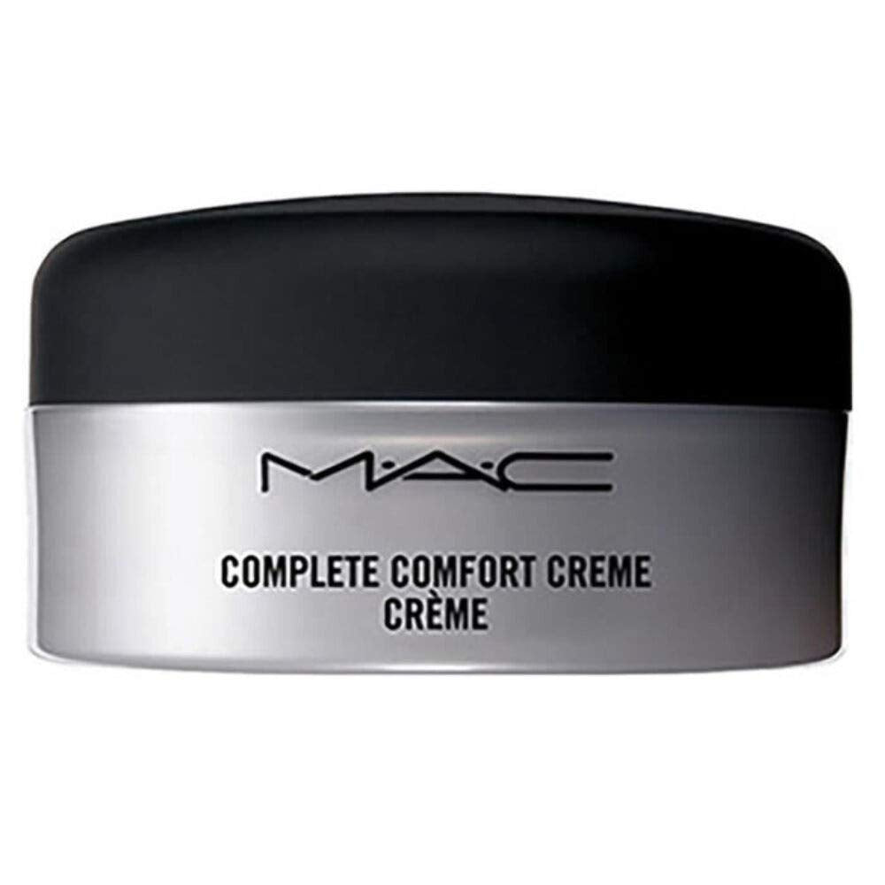MAC Complete Comfort Creme jar, smooth hydrating formula for daily skin comfort and light relief.