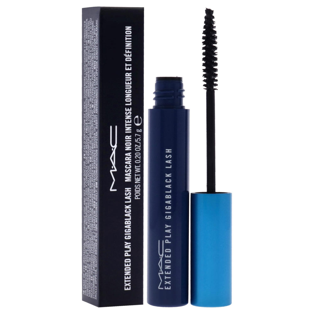 MAC Extended Play Gigablack Lash mascara on lashes delivers bold noir definition