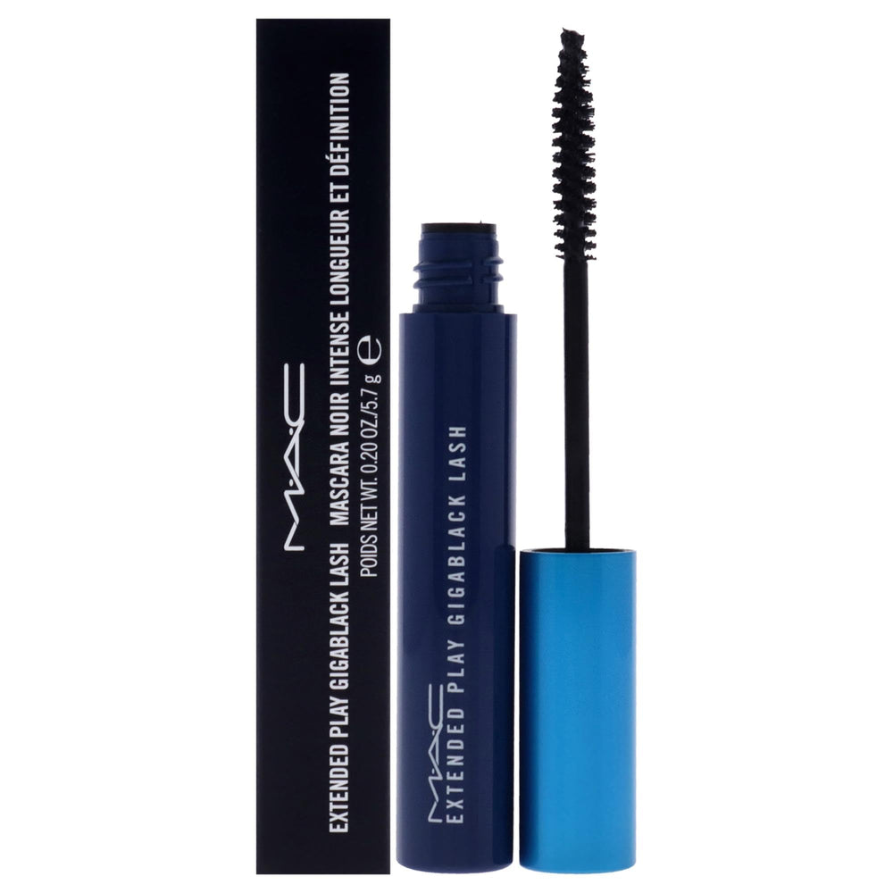 MAC Extended Play Gigablack Lash packaging close-up hints at long-lasting performance