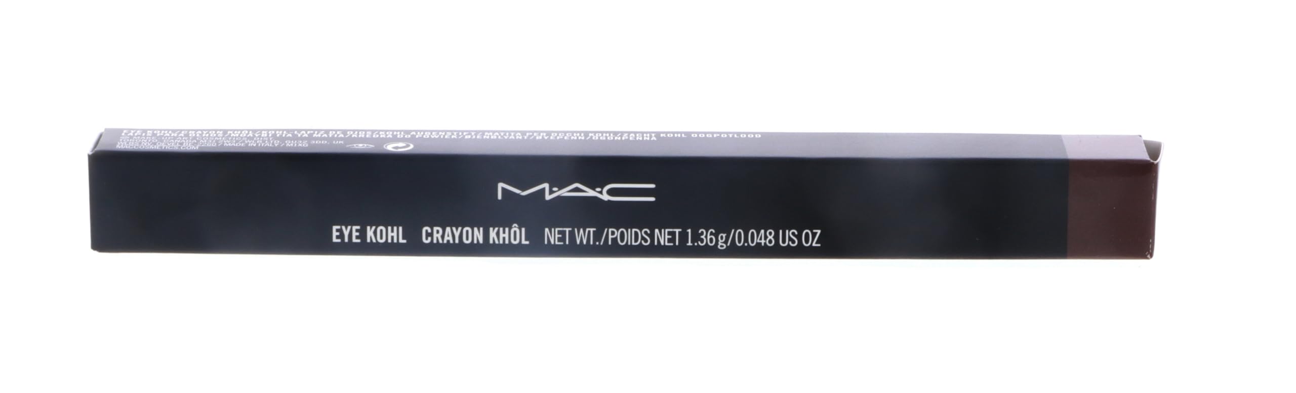 MAC Eye Kohl Costa Riche swatch shows a silky matte-to-pearl finish.