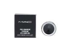 MAC Fluidline Blacktrack closeup shows precise gel liner for crisp lines.