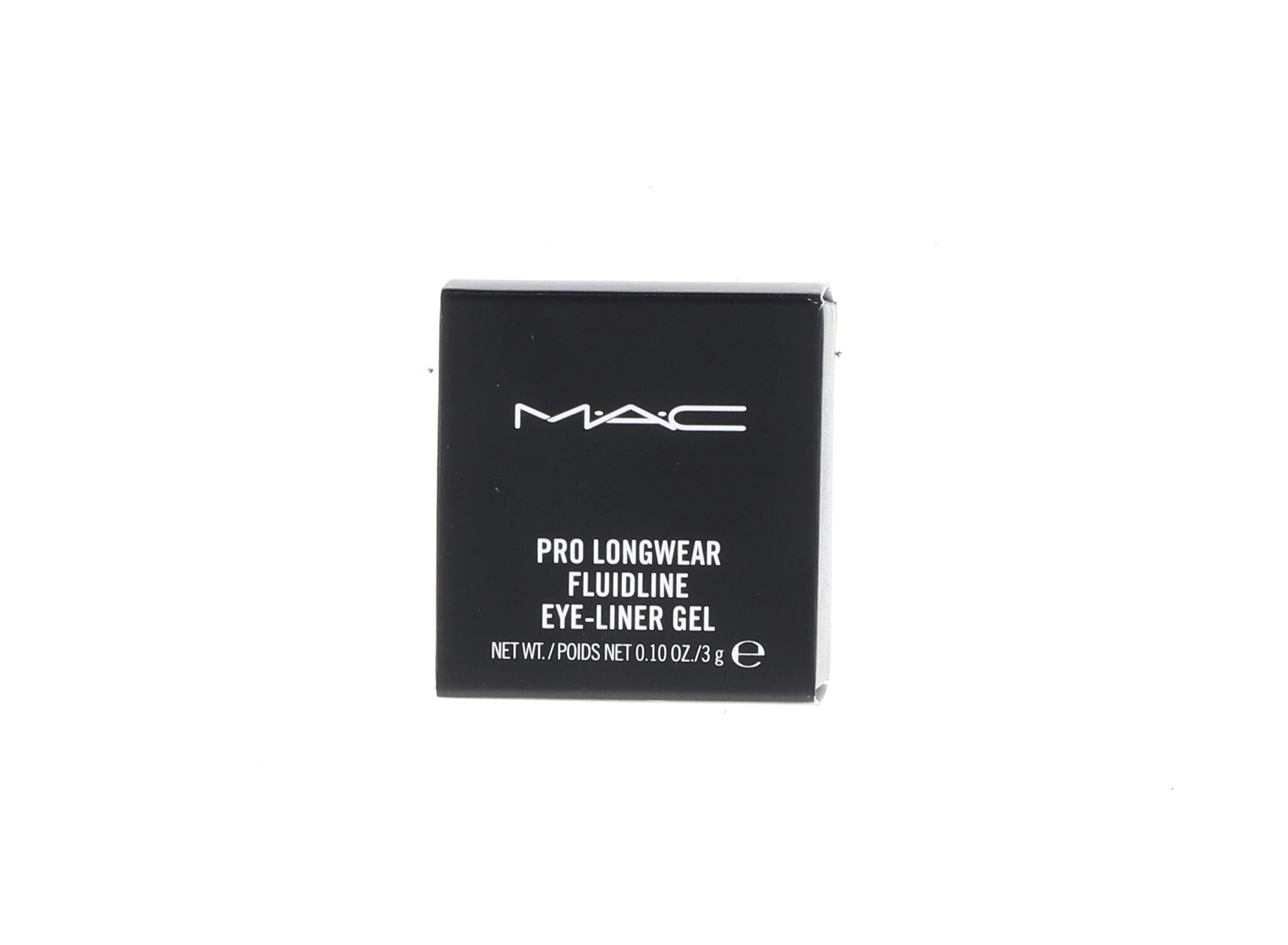 MAC Fluidline Blacktrack swatch on skin reveals versatile looks and depth.