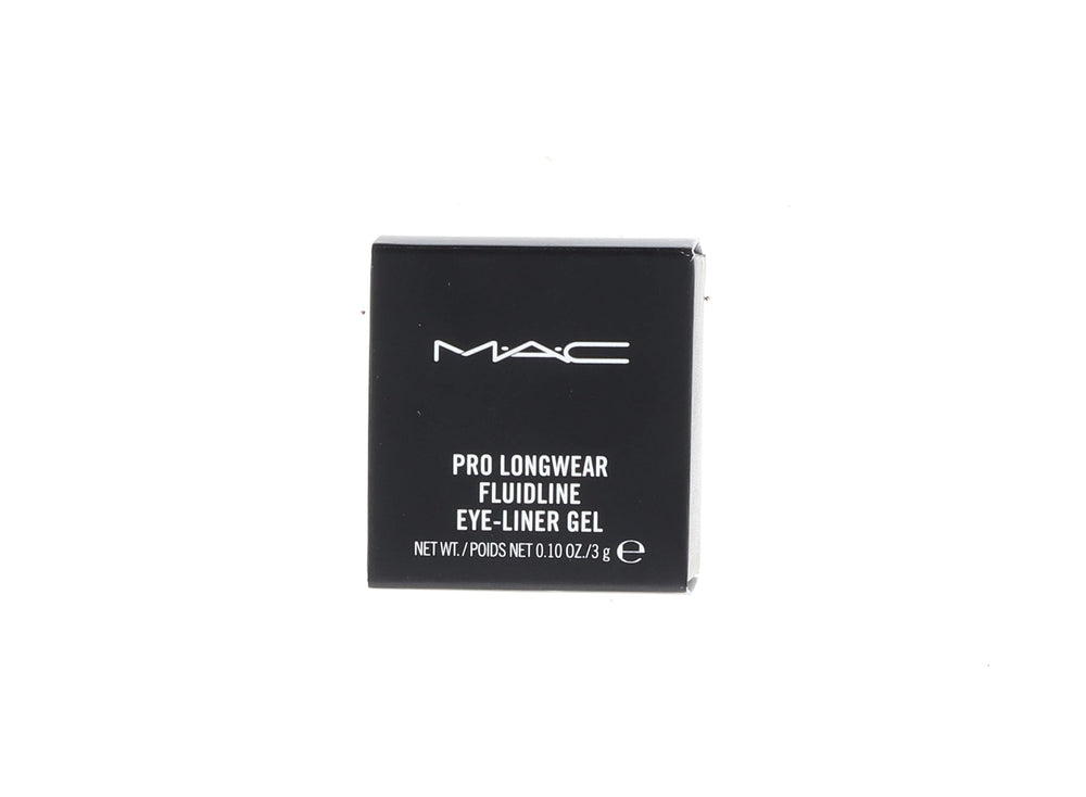 MAC Fluidline Blacktrack swatch on skin reveals versatile looks and depth.