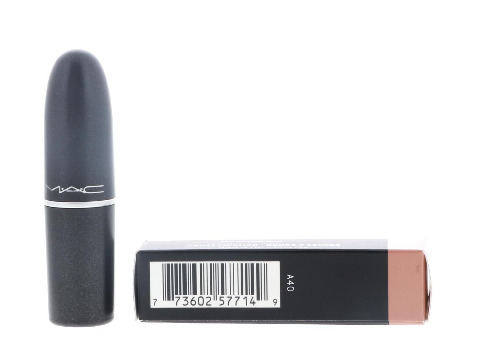 MAC Frost Lipstick Gel runway look with metallic sheen on lips