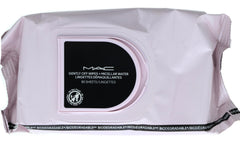 MAC Gently Off Wipes packaging demonstrates premium travel-ready design.