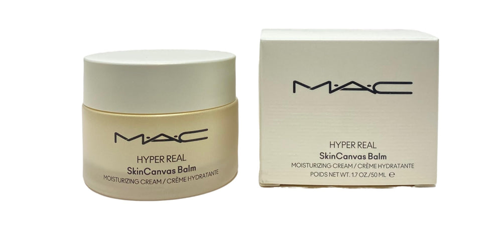 MAC Hyper Real SkinCanvas Balm texture swatch highlights lightweight, fast-absorbing formula