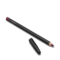 MAC Lip Pencil Vino close-up showing rich color payoff for defined lips