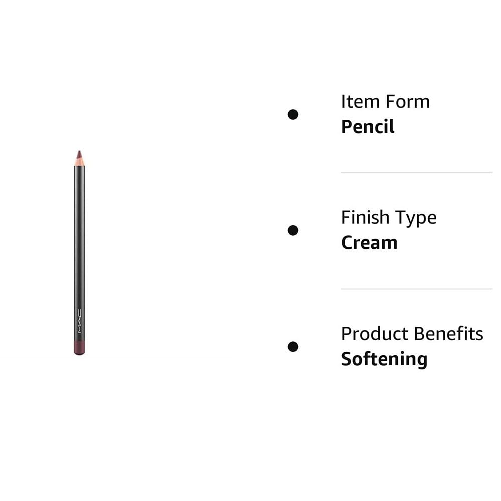 MAC Lip Pencil Vino soft-glide texture for comfortable lining