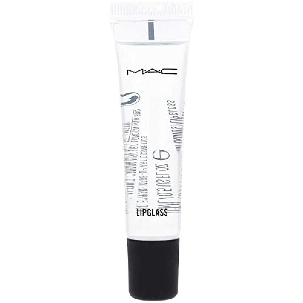 MAC Lipglass Clear 0.5oz tube with glossy finish for versatile use