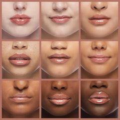 MAC Lipglass Oh Baby color swatch showing pigmented gloss options