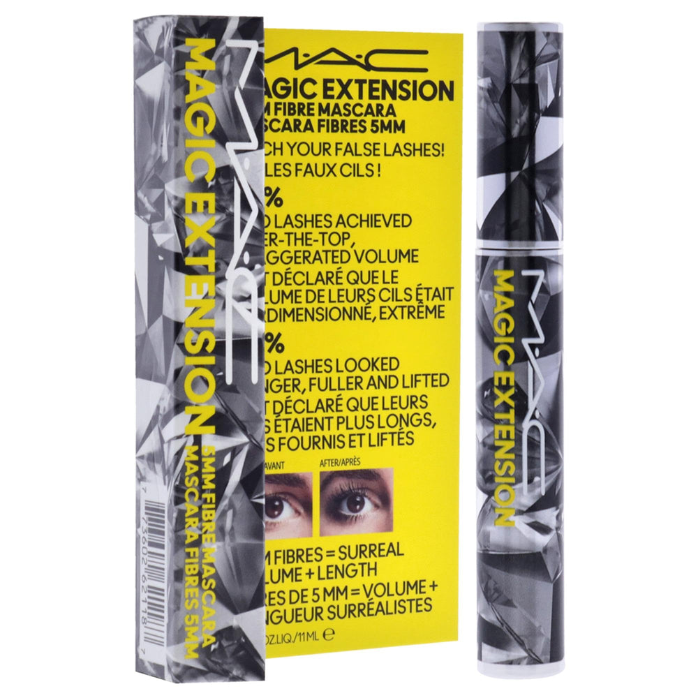 MAC Magic Extension wand closeup highlights lightweight formula for easy daily wear.