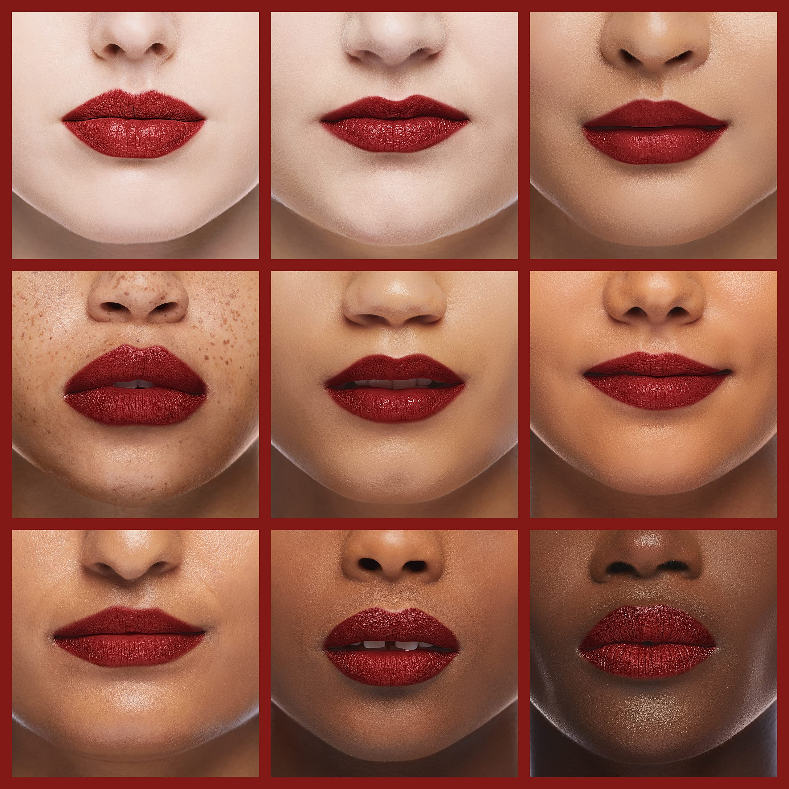 MAC Matte Lipstick 612 Russian Red bullet being applied for precise shade