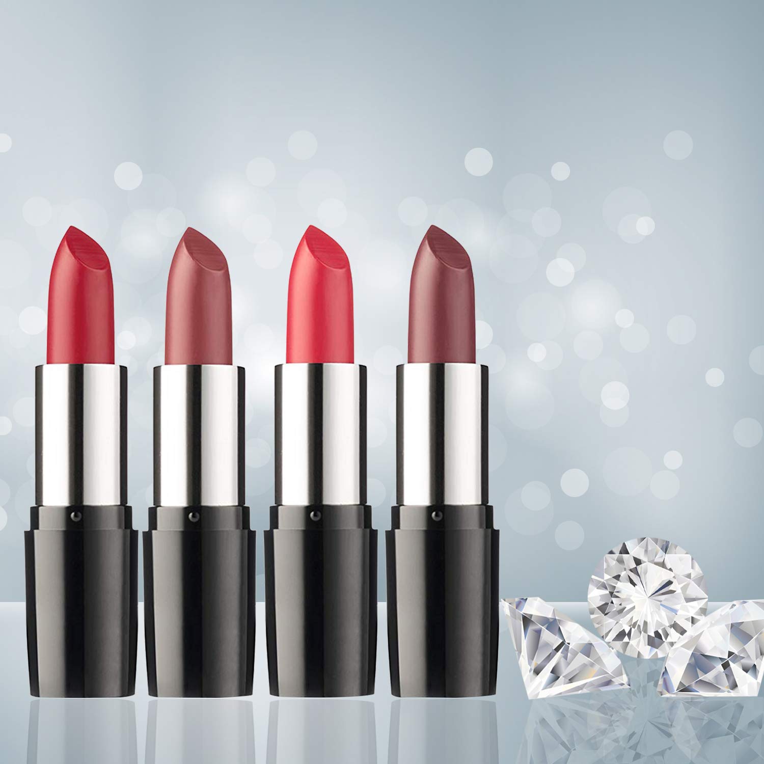 MAC Matte Lipstick Honeylove close-up shows precise color payoff