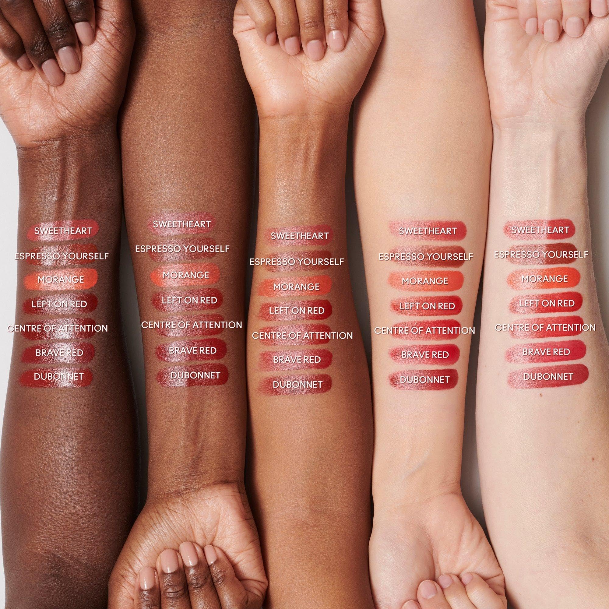 MAC M·A·Cximal Lipstick enhances looks with versatile pink-brown shade.