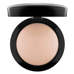 MAC Mineralize SkinFinish Natural Medium packaging closeup conveys premium, dermatologist-tested quality.