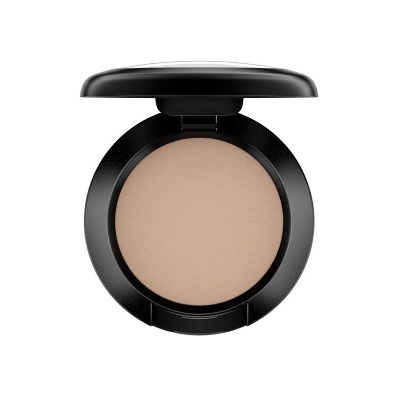 MAC Omega matte eyeshadow shown in tube packaging for easy, buildable neutral color on all skin tones