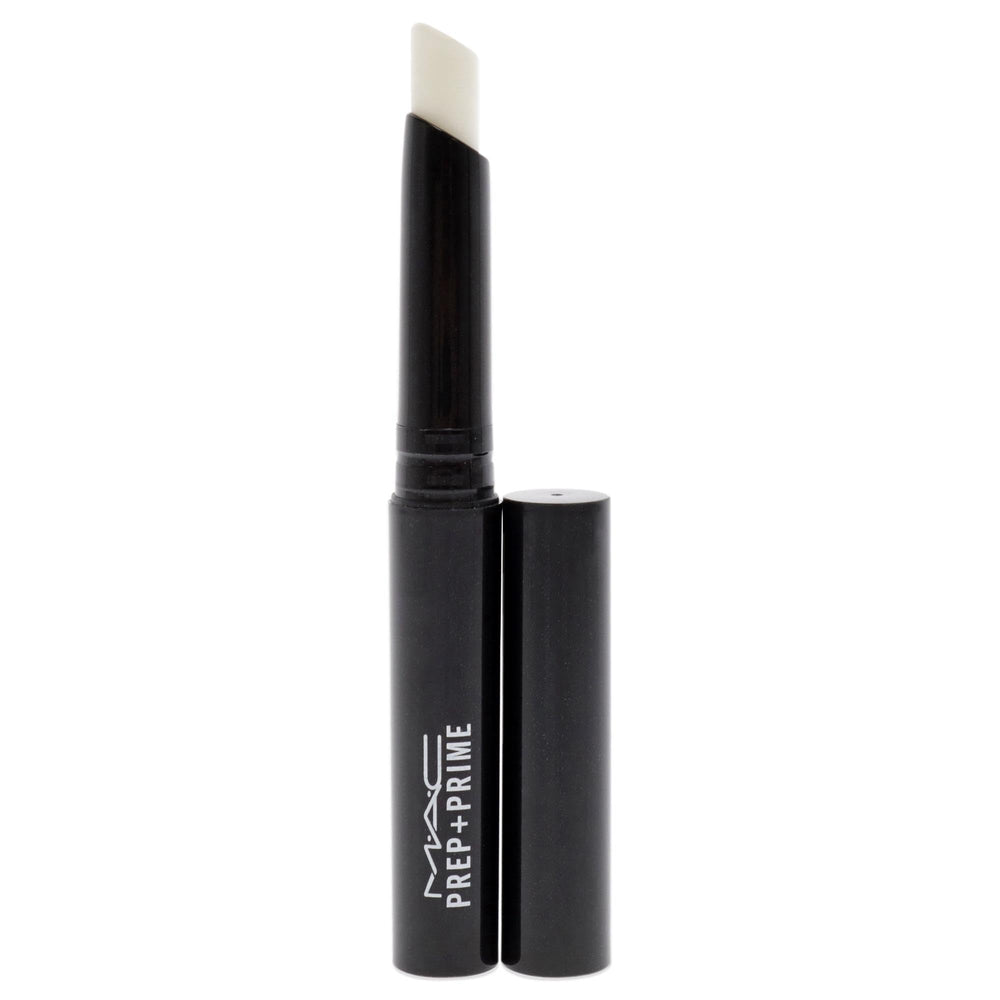 MAC Prep + Prime Lip hydration closeup shows moisture-rich feel for a comfortable base.