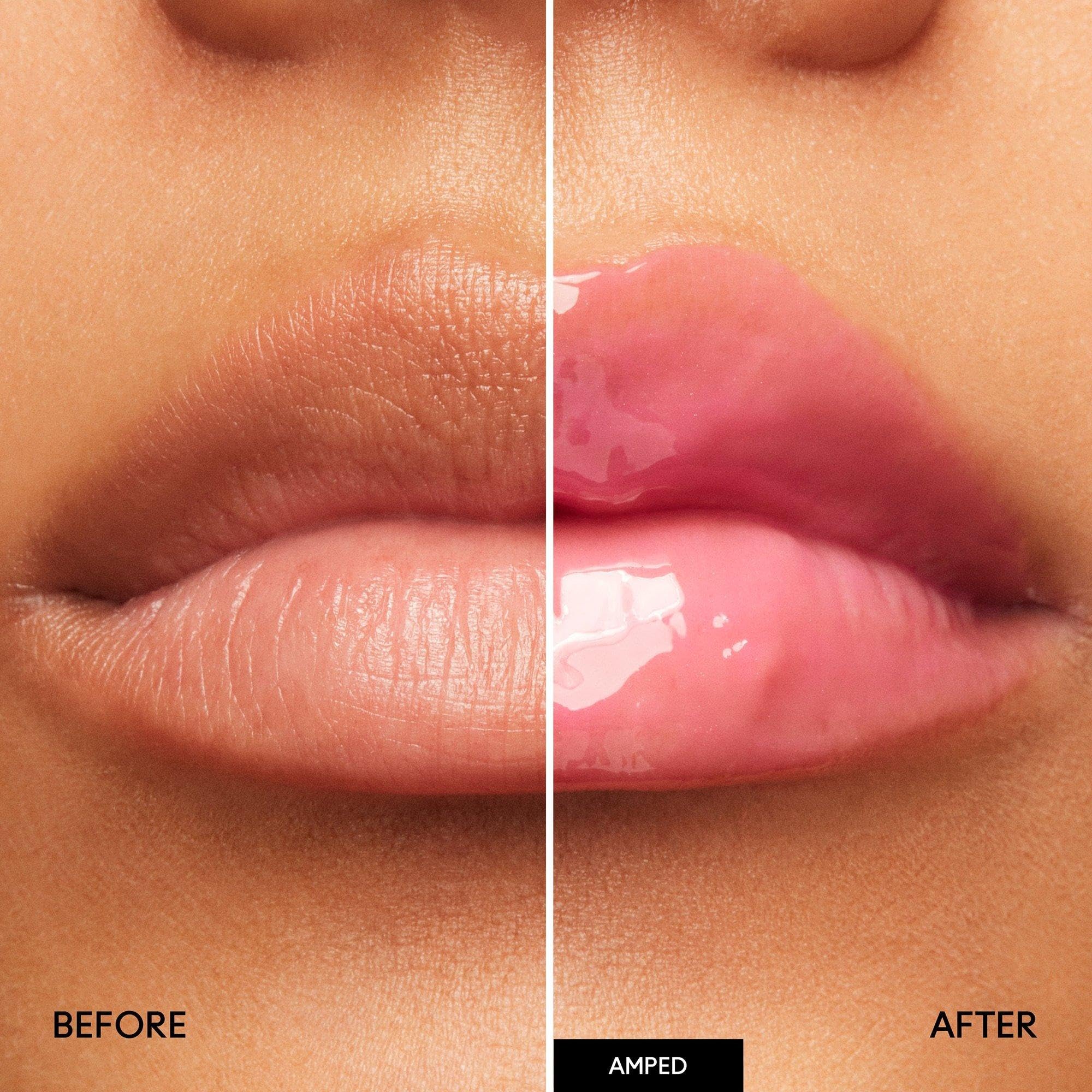 MAC Squirt gloss stick on lip look suggests fuller, glossy pout