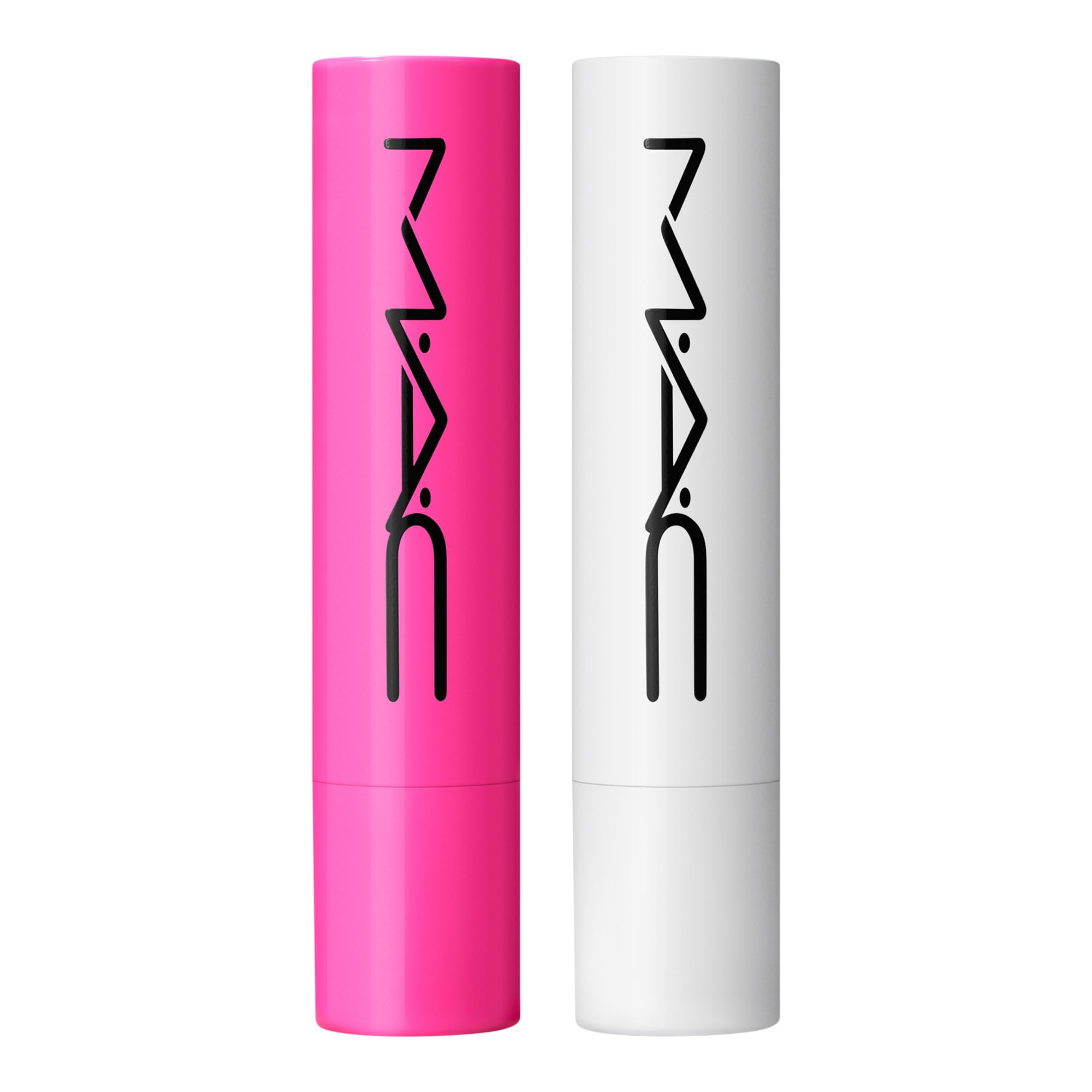 MAC Squirt gloss stick tube closeup emphasizes cushiony, non-sticky finish