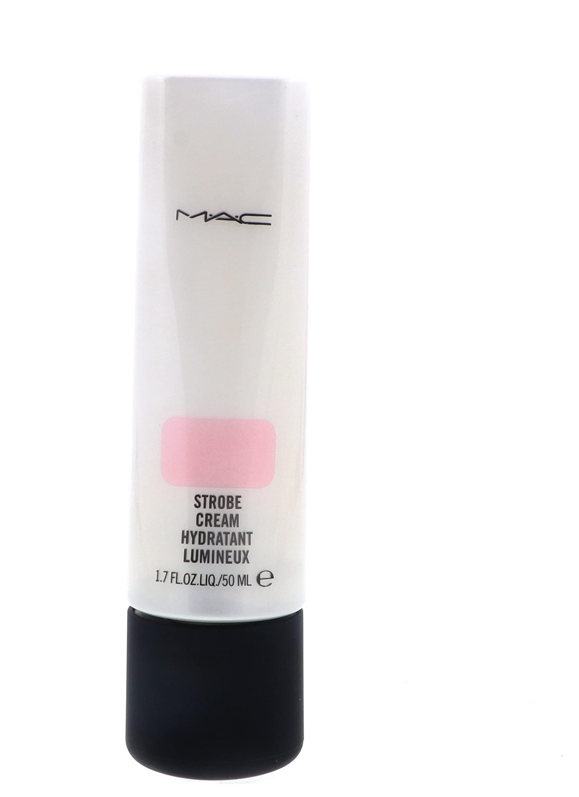 MAC Strobe Cream Pink Lite close-up of skin after application