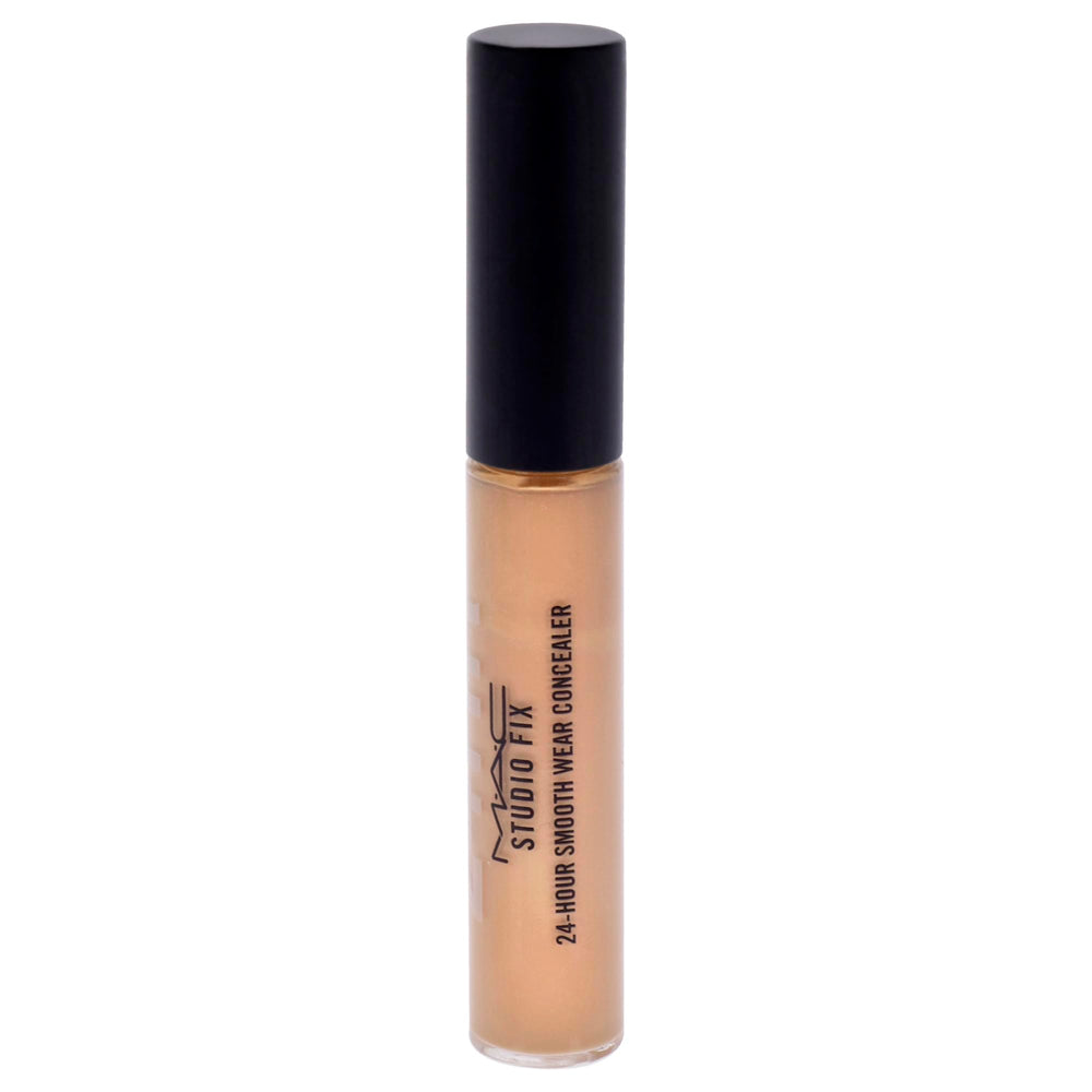 MAC Studio Fix concealer NC42 applicator sponge tip demonstrates precise application and buildable coverage.