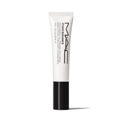 MAC Studio Radiance Moisturizing Illuminating Silky Primer bottle for luminous skin prep.