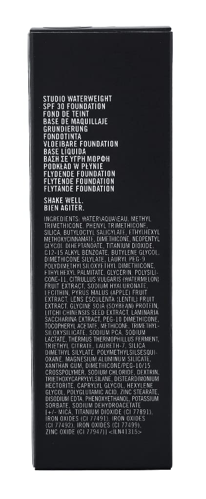 MAC Studio Waterweight foundation being applied for seamless coverage