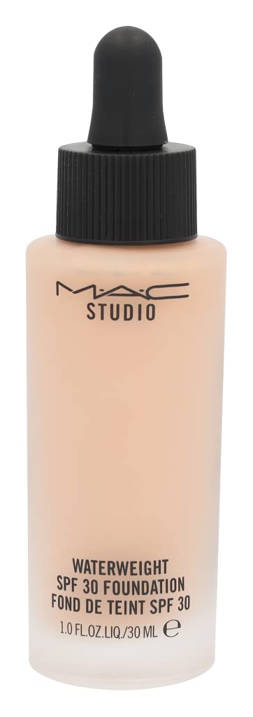 MAC Studio Waterweight foundation swatch on skin demonstrating NC20 shade