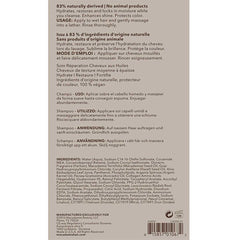 Macadamia Professional Nourishing Repair Shampoo ingredients image shows macadamia and argan oils.