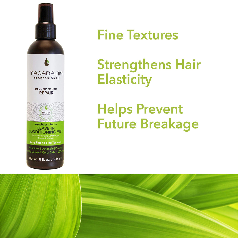 Macadamia Professional sulfate-free label signals clean formula for sensitive scalps