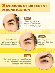 Macaki magnifying mirror 30x detail helps inspect pores and skin texture