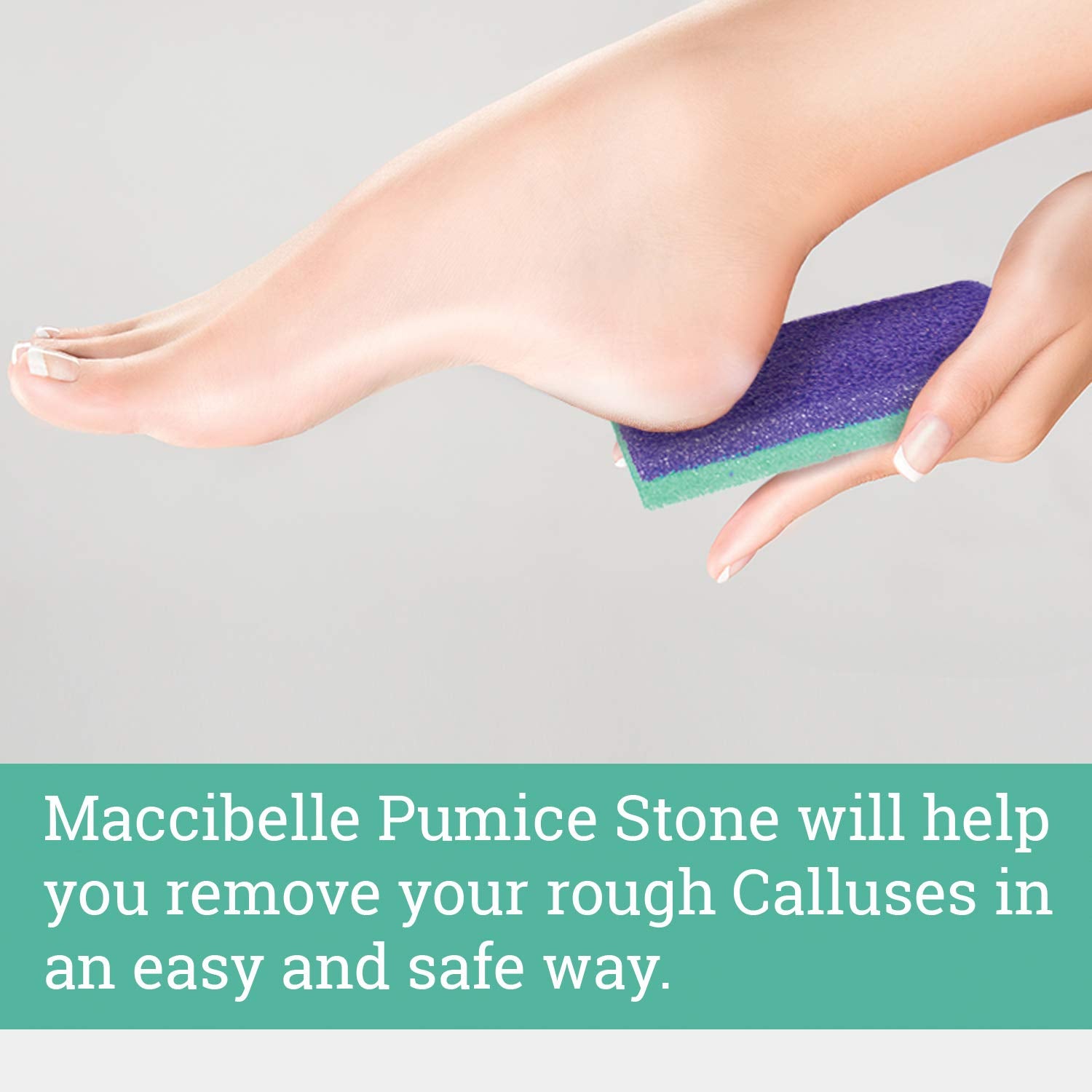 Maccibelle Foot Scrubber with Soft Bristles delivers gentle exfoliation for spa-like foot care.