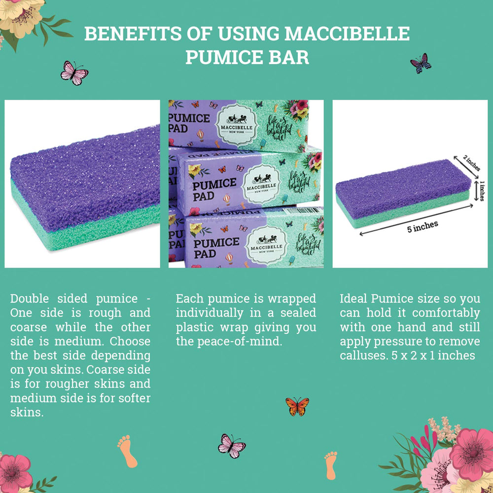 Maccibelle Pumice Stone Safe Hold provides steady control during foot care.
