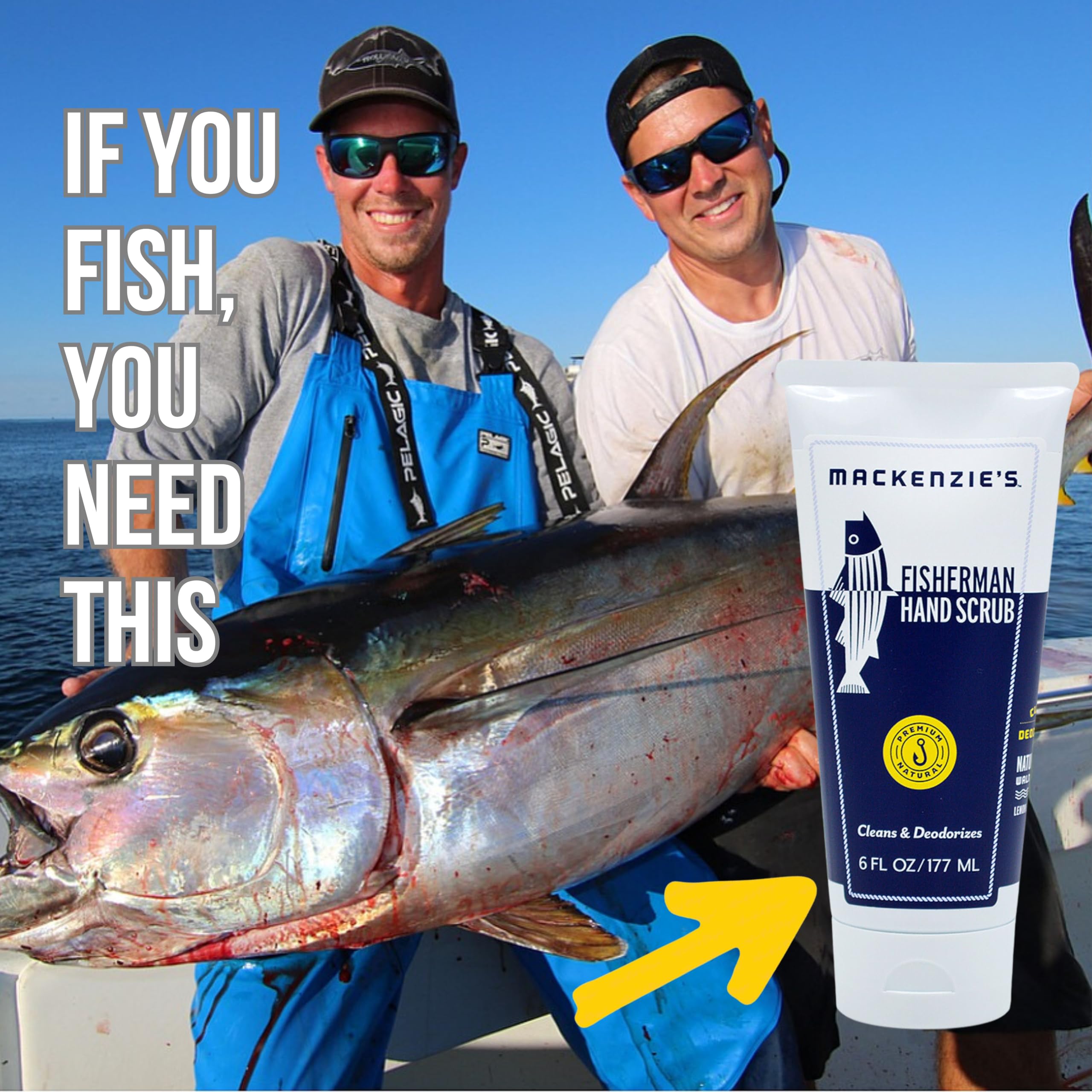MACKENZIE'S Fisherman Hand Scrub gift-pack presentable for holidays.