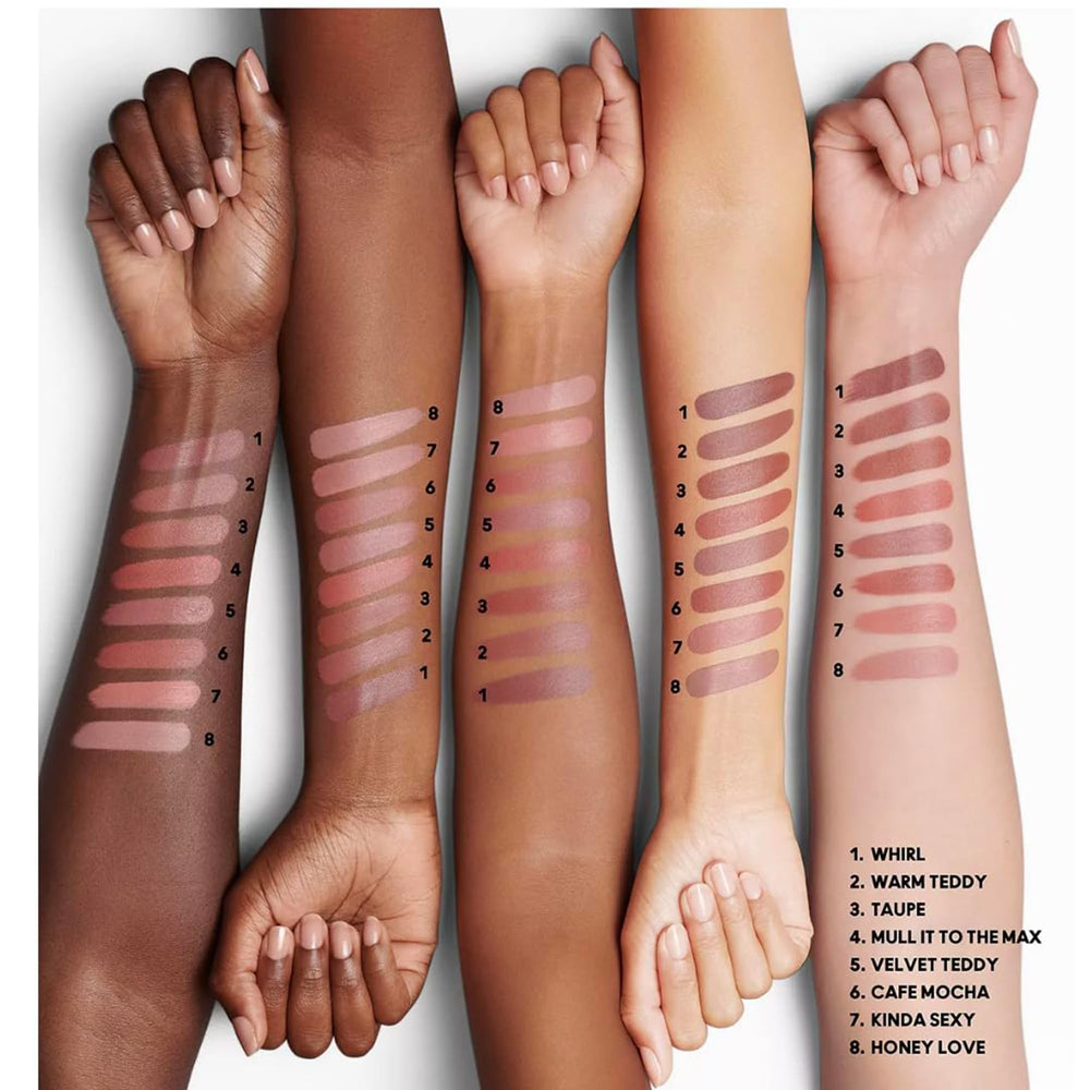 MAC Macximal Velvet Teddy application shot captures smooth glide