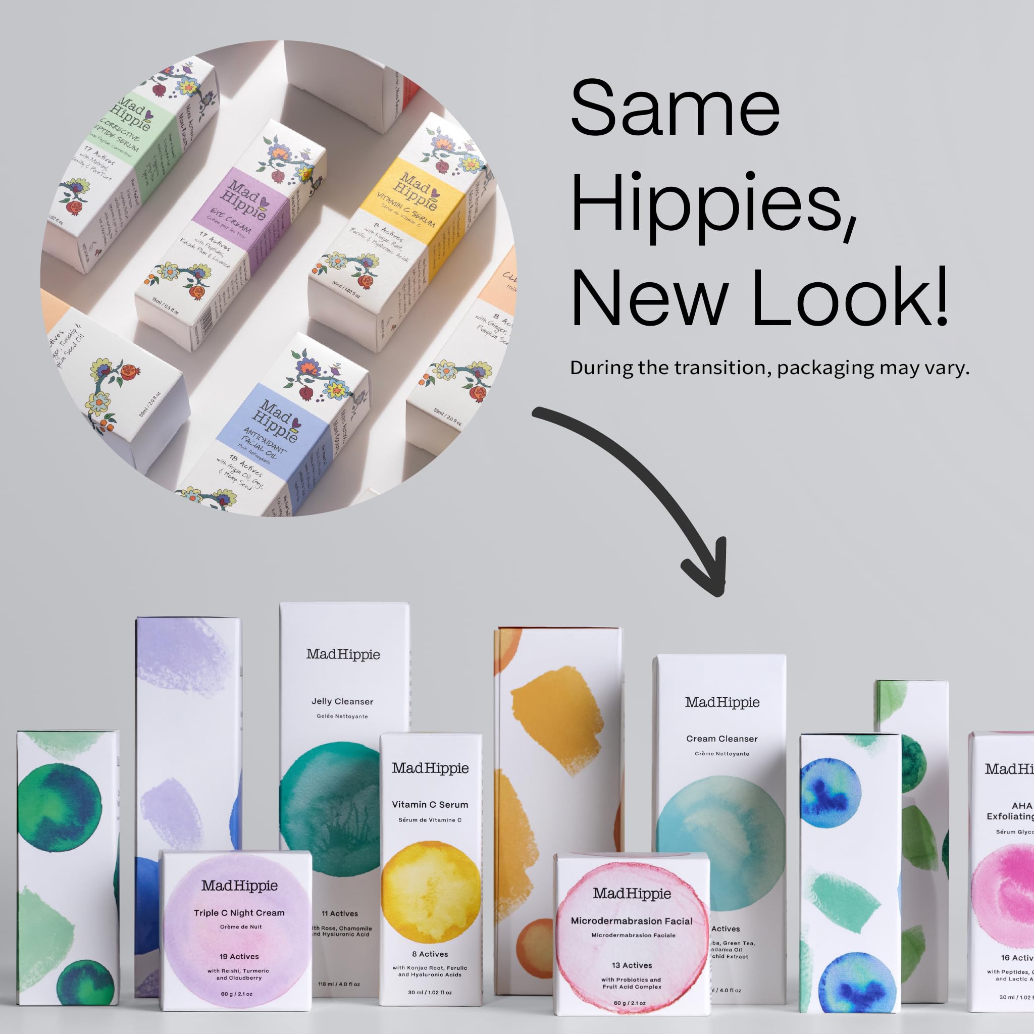 Mad Hippie Antioxidant Facial Oil ingredients showcase hemp seed and sea buckthorn.