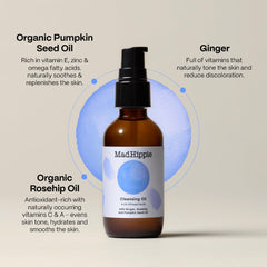 Mad Hippie cleansing oil after-use glow on skin reveals softness