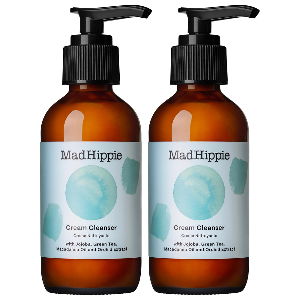 Mad Hippie Cream Cleanser bottle pour for gentle daily cleansing.
