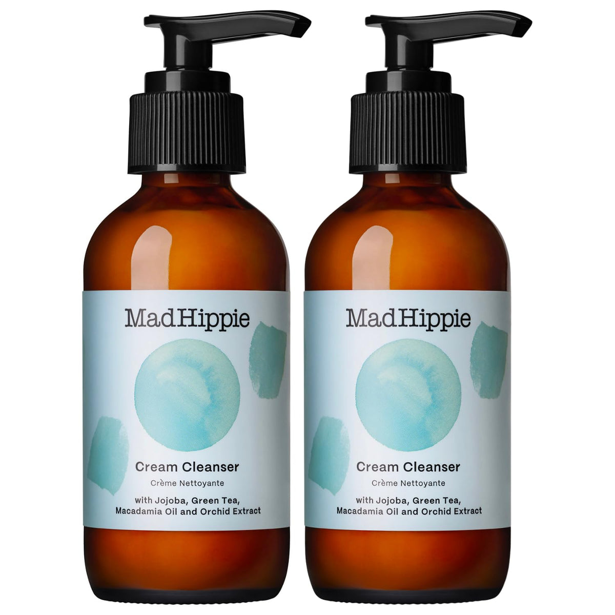 Mad Hippie Cream Cleanser bottle pour for gentle daily cleansing.
