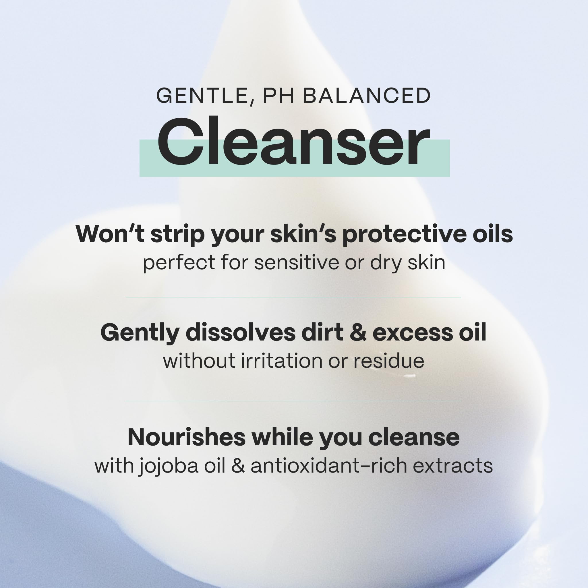 Mad Hippie Cream Cleanser creamy texture closeup ideal for soothing wash
